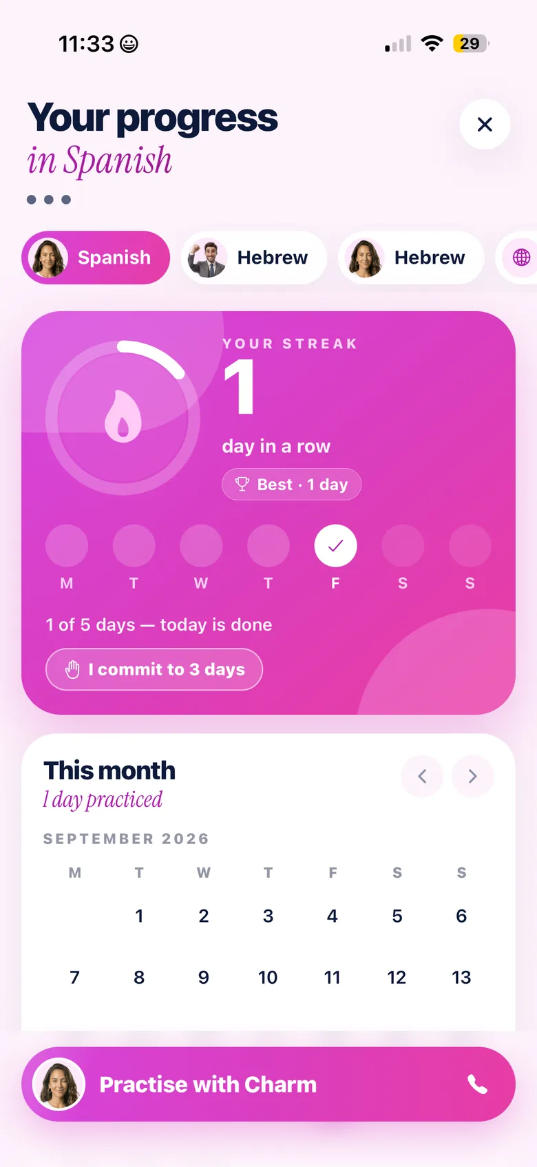 Bliss — Watch yourself progress